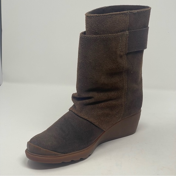 Sorel Toronto Boots Womens 8 Brown Suede Mid Calf Wedge Heel NL2117-248 - Picture 11 of 16